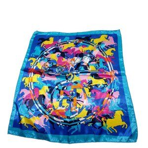 Scarf Camouflage Horse Ponies Pony Pattern Multi-colored Square 19"